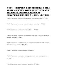 CHFI Chapter 3: Hard Disks & File Systems Exam Q&A (2025/2026)