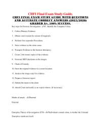 CHFI Final Exam Study Guide: Questions and Answers for Success