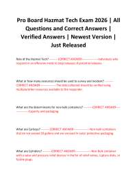Hazmat Technician Exam Questions and Answers: Pro Board 2026