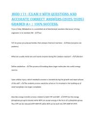 Metabolism Exam Questions and Answers: Comprehensive Study Guide