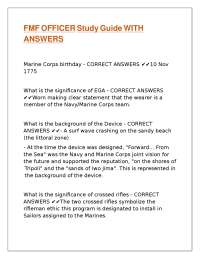 FMF OFFICER Study Guide WITH ANSWERS