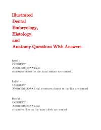 Dental Embryology, Histology, and Anatomy: Q&A for Students
