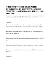 CHFI Exam Study Guide: Questions and Answers for Computer Forensics