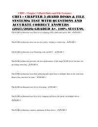 CHFI Chapter 3: Hard Disks & File Systems - Practice Questions and Answers