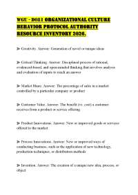 WGU - D081 ORGANIZATIONAL CULTURE BEHAVIOR PROTOCOL AUTHORITY RESOURCE INVENTORY 2026.