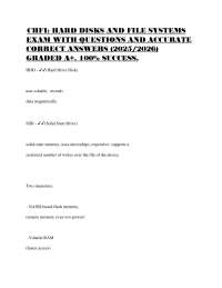CHFI Hard Disks and File Systems Exam Questions and Answers