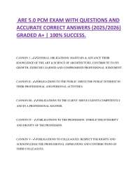 ARE 5.0 PCM Exam Questions and Answers: Architecture Practice Management