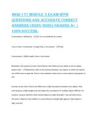 Microscopy Exam Questions and Answers: Comprehensive Study Guide