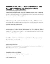 CHFI Exam Questions and Answers: Computer Forensics Fundamentals
