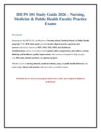 IHI PS 101 Exam Prep: Patient Safety Practice Questions and Answers