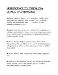 NEUROSCIENCE 6TH EDITION 2026 DETAILED CHAPTER REVIEW