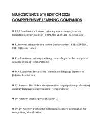 NEUROSCIENCE 6TH EDITION 2026 COMPREHENSIVE LEARNING COMPANION