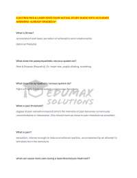 Electrolysis and Laser Hair Removal Exam Study Guide