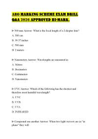 ABO MARKING SCHEME EXAM DRILL Q&A 2026 APPROVED HI-MARK.