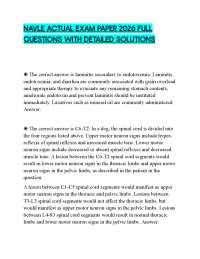 NAVLE ACTUAL EXAM PAPER 2026 FULL QUESTIONS WITH DETAILED SOLUTIONS