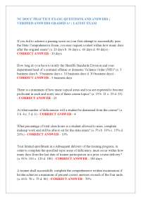 NC DOCC Practice Exam: Questions and Answers