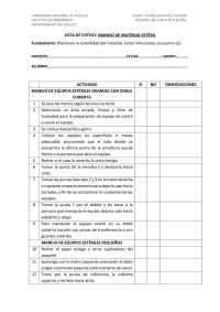 Lista de cotejo quirurgica