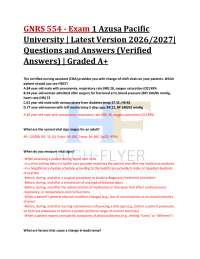 GNRS 554 - Exam 1 Azusa Pacific University | Latest Version 2026/2027| Questions and Ans