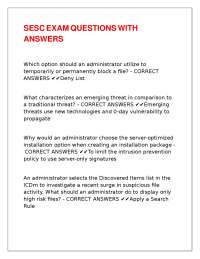SESC EXAM QUESTIONS WITH ANSWERS.