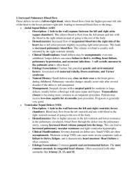 Pediatric Congenital Heart Defects