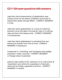 International Business and Economics Exam Questions with Answers