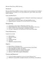 Adult Health Rheumatic Heart Disease