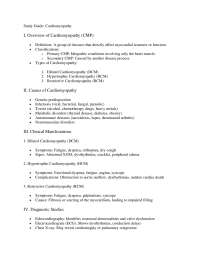 Adult Health Nursing Cardiomyoptahy