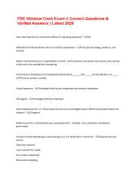 PSE Window Clerk Exam: Questions and Answers for Postal Service