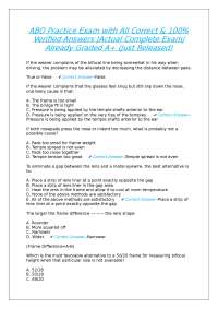 ABO Practice Exam: Questions and Verified Answers