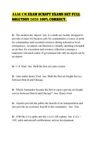 AAAE CM EXAM SCRIPT EXAMS SET FULL SOLUTION 2026 100% CORRECT