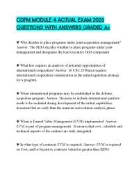 CDFM MODULE 4 ACTUAL EXAM 2026 QUESTIONS WITH ANSWERS GRADED A+
