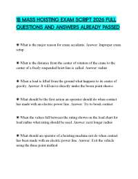1B MASS HOISTING EXAM SCRIPT 2026 FULL QUESTIONS AND ANSWERS ALREADY PASSED