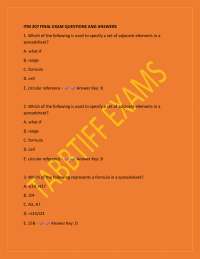 ITM 207 Final Exam Questions and Answers