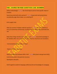TEFL Course: Key Questions and Answers for Effective Teaching Methodologies