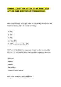 LIFESCI 7C MIDTERM 2 EXAM STUDY SHEET 2026 ACTUAL EXAM QUESTIONS WITH SOLUTIONS.