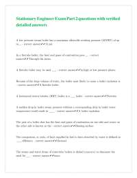 Steam Boiler Exam Questions and Answers