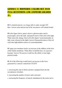 LIFESCI 7C MIDTERM 2 EXAMS SET 2026 FULL QUESTIONS AND ANSWERS GRADED A+.