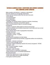 Political Parties, Elections, and Interest Groups: An Overview