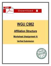 Healthcare Affiliation Structure Worksheet: Strategic Planning and Implementation
