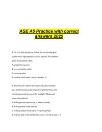 Automotive Brake Systems Practice Questions and Answers