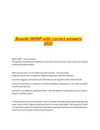 WHNP Boards Review: Key Concepts and Correct Answers