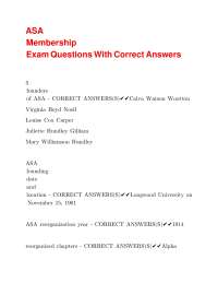 ASA Exam Questions and Answers: A Comprehensive Study Guide