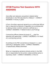 CFCM Practice Test Questions and Answers: A Comprehensive Guide