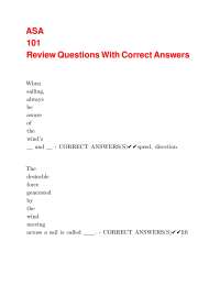 Sailing Terminology and Concepts: Review Questions and Answers