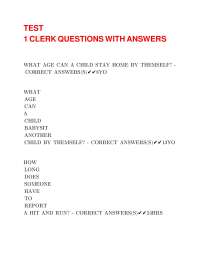 Law Enforcement Exam Questions and Answers