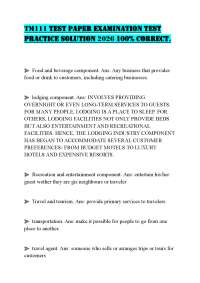 TM111 TEST PAPER EXAMINATION TEST PRACTICE SOLUTION 2026 100% CORRECT.