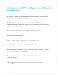Plumbing Exam Study Guide: Kentucky Regulations and Standards