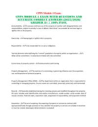 CPPS Module 1 Exam: Questions and Answers (2025/2026)