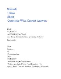 ServSafe Exam Prep: Key Questions and Answers for Food Safety Certification