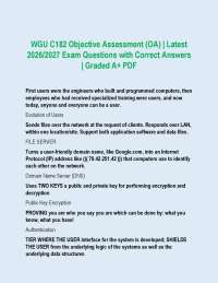 IT Objective Assessment: Exam Questions and Answers